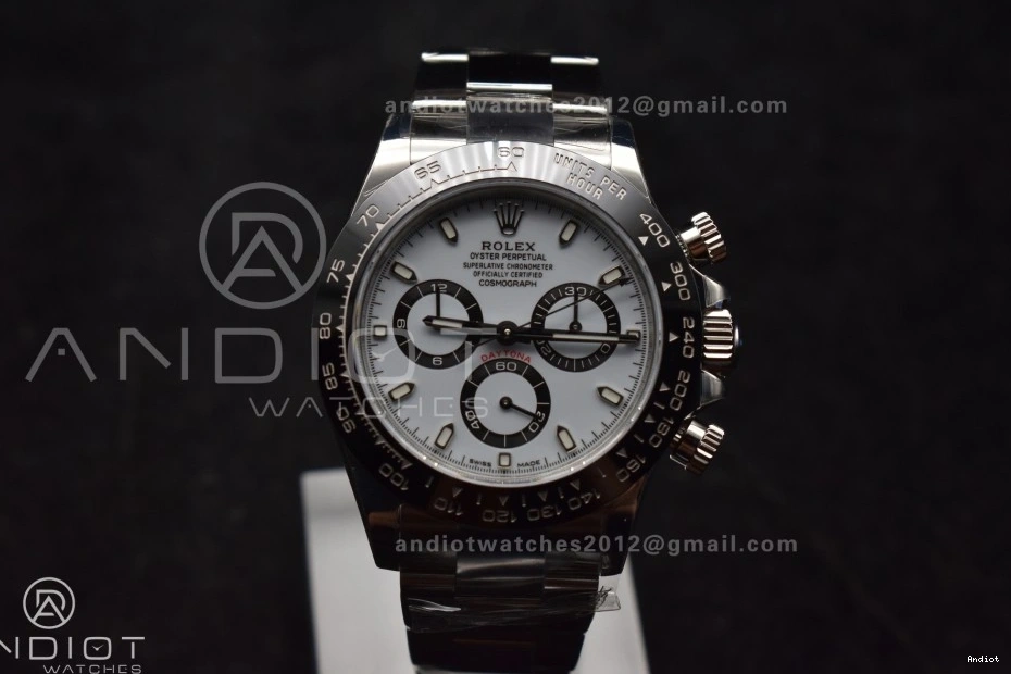 Steel Dial Daytona 1:1 Bracelet on SB VSF White DD4130 Edition Best 904L SS 116500 0323
